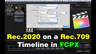 Using Rec2020 HLG on a Rec709 timeline in FCPX [upl. by Graves]