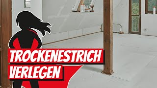 Trockenestrich verlegen  Bauhelden [upl. by Ativ]