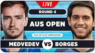 MEDVEDEV vs BORGES • Australian Open 2024 R4 • LIVE Tennis PlaybyPlay Stream [upl. by Suravaj]