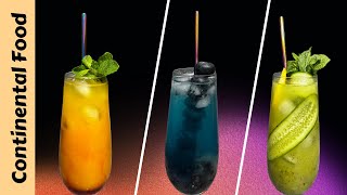 Non Alcoholic Mocktail Drink For Hot Summer Day  Easy Mocktail Recipes By Continental Food [upl. by Munn]