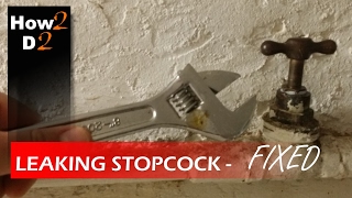 Leaking stopcock  How to fix repair leak from stopcock Main water tap [upl. by Fiorenza]