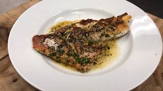 How To Cook Pan Seared Vermilion Snapper [upl. by Arlee]