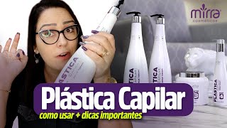 Plástica Capilar Mirra Cosméticos  COMO USAR  DICAS IMPORTANTES [upl. by Gere]