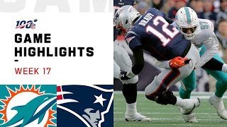 Dolphins vs Patriots Week 17 Highlights  NFL 2019 [upl. by Kurzawa801]