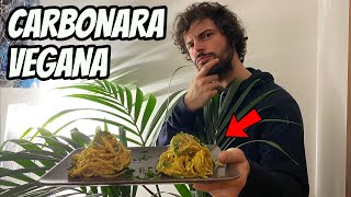 Come fare la Carbonara Vegana  CUCINA BUTTATA [upl. by Edina691]