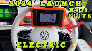 2024 Launch X431 Elite Diagnostic Tool Used on Electric VW VAG Cars [upl. by Akedijn]