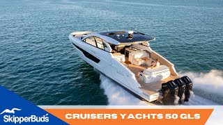 FLIBS Cruisers Yachts 50 GLS Walkthrough SkipperBuds [upl. by Trembly531]