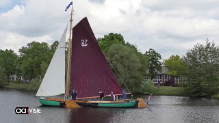 Proefvaart historische Almelose Praam Stad Almelo II [upl. by Vinita901]