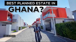 Inside Ghanas Most Stunning Well Planned Community  Affordable Houses in Accra Ghana [upl. by Tecil273]