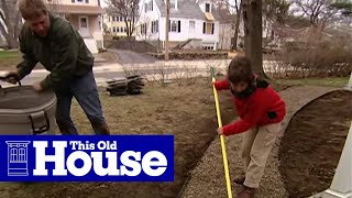 How to Build a Flagstone Walkway  This Old House [upl. by Jovia509]