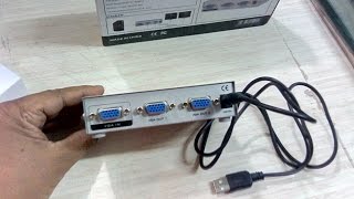 2 Port VGA Splitter with USB Powered Review amp Hands On [upl. by Dlaregztif]