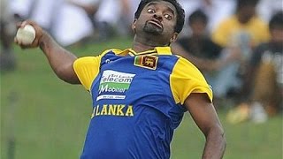 Muralitharans Bowling Action [upl. by Naejamron]