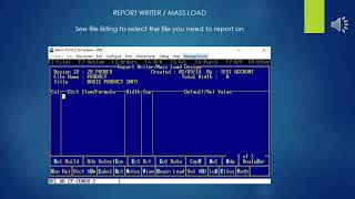 Epicor Eclipse ERP ETerm Report Writer  Mass Load Tool [upl. by Ahseetal]