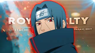 Itachi quotBadassquot  Royalty EditAMV  Very Quick Project File [upl. by Tonjes]