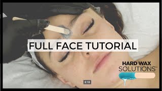 Full Face Wax Tutorial [upl. by Bridge]