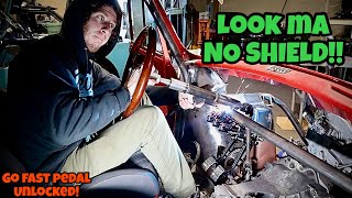 Finalizing The Steering Column Brakes and the Go Fast Pedal 18T Swapped Mini [upl. by Astiram]