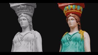 Colors of Ancient Europe – Caryatid from the Erechtheion in Athens [upl. by Ji947]