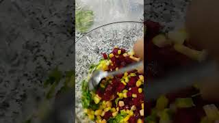 beetroot salad food nicevideo [upl. by Adnovay]