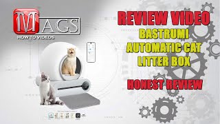 BASTRUMI Automatic Cat Litter Box Review Video [upl. by Aisya]