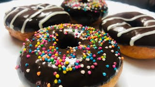 Easy Donuts Recipe  Eggless amp Without Oven  Chocolate Donut Recipe  How to make Homemade Doughnut [upl. by Yruoc]