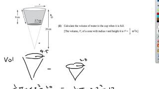 Volume IGCSE Maths Extended Cambridge Past Paper Questions [upl. by Nennerb490]