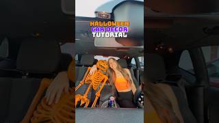 DECORATING MY CAR FOR HALLOWEEN 🎃 Everything I used to make my car spooky halloweendecor [upl. by Sayce]