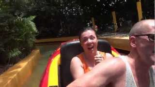 Island of Adventure  Dudley DoRights Ripsaw Falls Ride [upl. by Jacinto589]