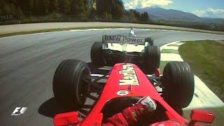 Schumacher And Montoya Battle In Austria  2001 Austrian Grand Prix [upl. by Jilly29]