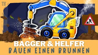 Bagger amp Baufahrzeuge ⭐ Wir bauen einen Brunnen  Kindervideos  Kinderfilme  telekids [upl. by Dryfoos]