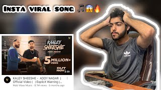 Reaction on KALEY SHEESHE  ADDY NAGAR  Official Video   Explicit Warning  Ft Aadi Nagar [upl. by Pussej]