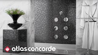 Marble look bathroom  Statuario Select  Atlas Concorde [upl. by Riek]