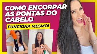 4 DICAS ENCORPAR AS PONTAS DO CABELO  O que fazer para as pontas do cabelo ficarem bonitas [upl. by Karlyn104]