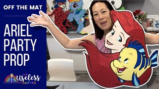 DIY Ariel Little Mermaid Party Decor Assembly Tutorial  Attach to and Cut Foam Board  Cricut Craft [upl. by Domenic]