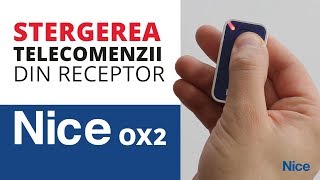 Stergerea unei telecomenzi din memorie transmitatorului NICE OX2 [upl. by Aicnom]