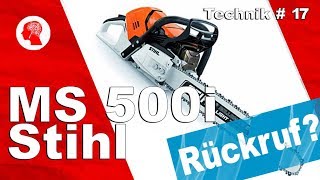 Rückruf Stihl MS 500i nach nur einem Monat [upl. by Isadora616]