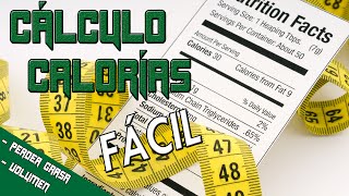 Calcula tus calorías fácil PERDER GRASA MÁS MÚSCULO MANTENIMIENTO [upl. by Eimmac]