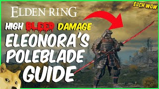 Elden Ring Weapon Showcase Eleonoras Poleblade [upl. by Elicia]