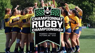 WRugby 2022 USPORTS National Championship Ottawa vs Queens Final Game Highlights [upl. by Quintin]