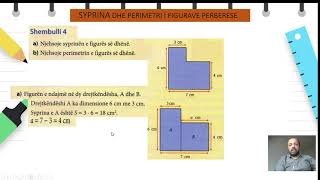 Klasa 7  Matematike  Syprina dhe perimetri i figurave përbërëse [upl. by Josy]