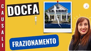 Frazionamento unità immobiliare  Causale DOCFA [upl. by Ahsar]