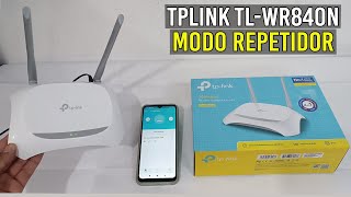 Cómo Configurar Router TpLink en Modo REPETIDOR WIFIPaso a PasoTLWR840N [upl. by Nunciata]