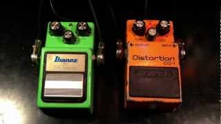 Vintage Ibanez TS9 vs Vintage Boss DS1 [upl. by Augie]