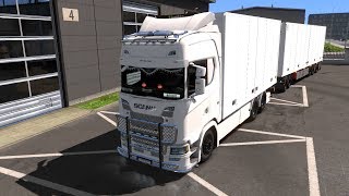 ETS2 v132 KrakerNTMEkeri Tandem addon for Next Gen Scania [upl. by Fernandina282]