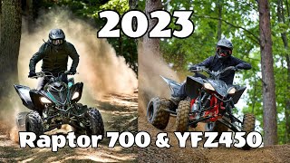 2023 Yamaha Raptor 700 amp YFZ450 savesportquads [upl. by Dloniger225]