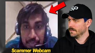 Scammer Reacts when he notices his Webcam ON [upl. by Gaves]