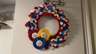 How to make a DIY ribbon wreath [upl. by Ised]