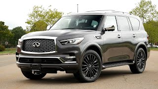 2022 Infiniti QX80 Sensory Review  Walk Around and Test Drive [upl. by Aicilra]