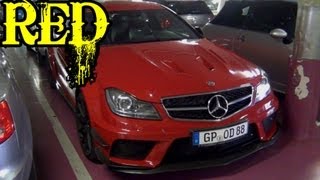 RED Mercedes C63 Black Series wSpoiler  1080p HD [upl. by Igiul]