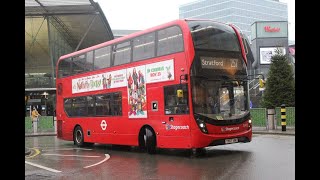 London Buses Bus Route 257 Walthamstow Central to Stratford [upl. by Alla]