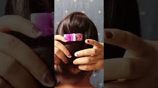 clutcher bun hairstyles for everyday for short hair girls easyhairstyle hair 10million 1crore [upl. by Mak]